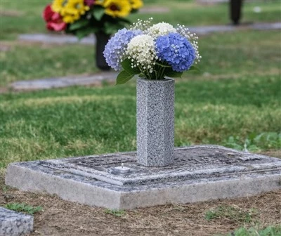কবর জন্য গ্রানাইট ফুল দানি
